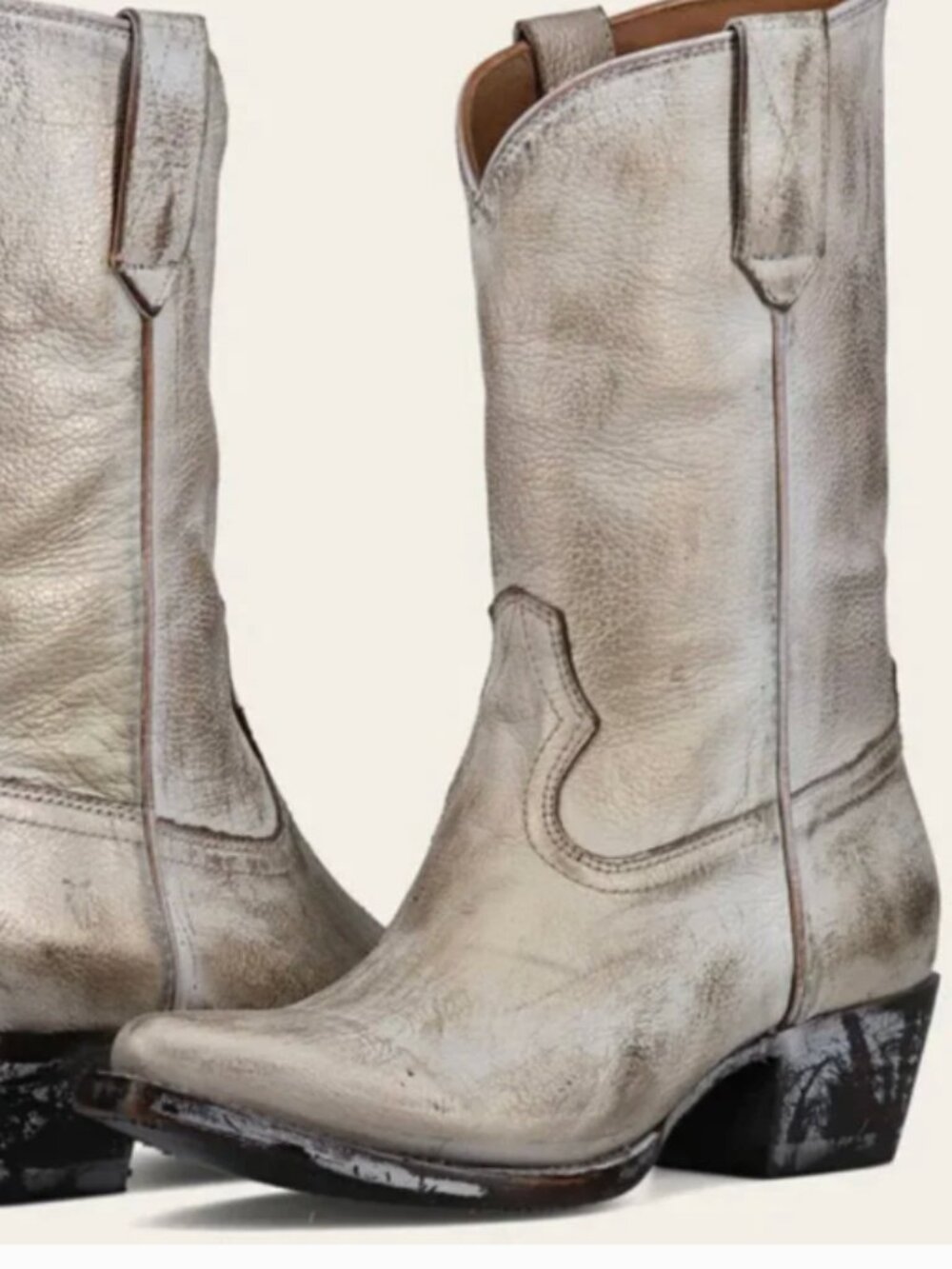 FRYE metallic western boots!